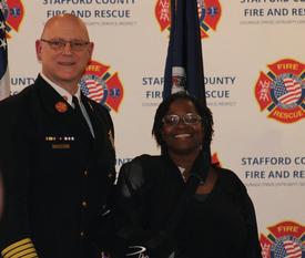 Chief J. Cardello and Donna Smith